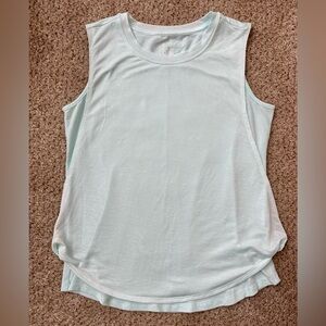 Athleta Girl lightweight double layer tank top light blue size L/12